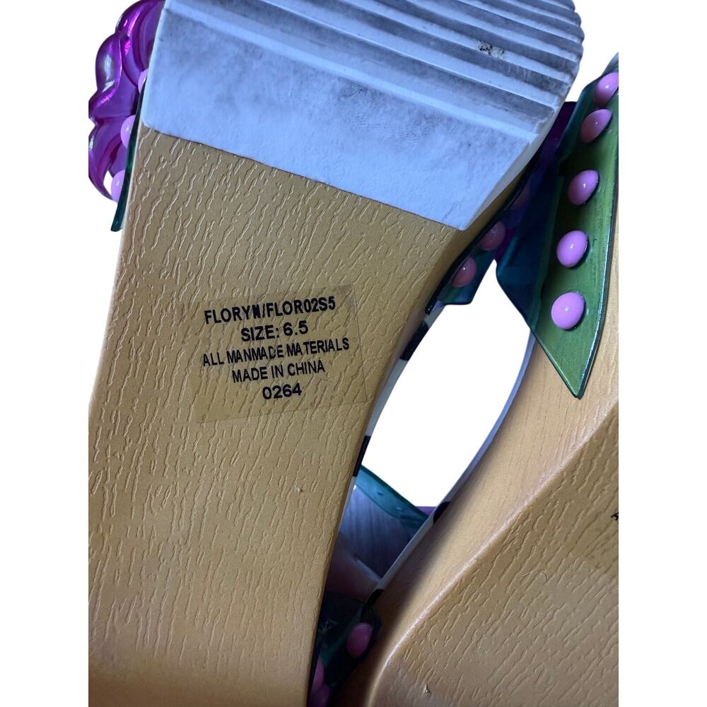Betsey Johnson Floryn Flower-Embellished Platform Heeled Sandal - Picture 12 of 12
